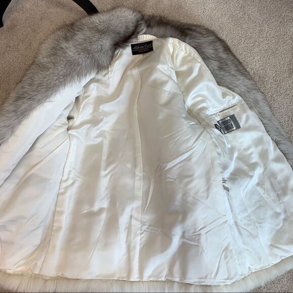 ROBERTO Cuore gorgeous luxurious Saga Fox Fur Coat Sz L - Picture 10 of 15